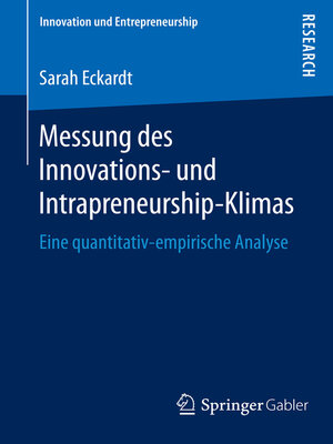 cover image of Messung des Innovations- und Intrapreneurship-Klimas